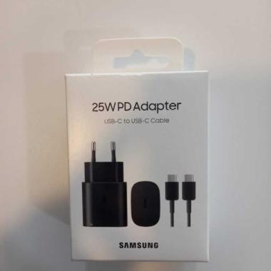 Original Samsung 25W PD Adapter USB C/ 25W Adapter Super Fast Charging (Adapter Only) Hitam