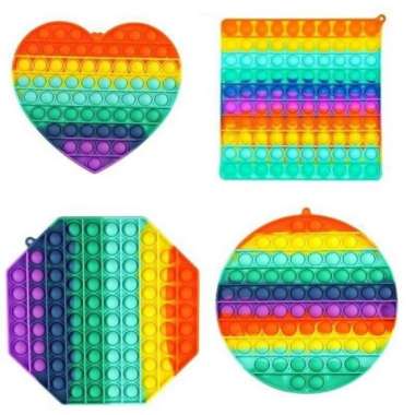 POP IT JUMBO XL SQUARE LOVE OCTAGON CIRCLE - mainan anak popit - Square
