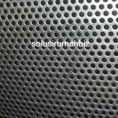 PLAT LUBANG Stainless T08MM HOLE 5mM ss 5 mm /100CM PERFORATED CUSTOM