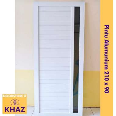 Pintu Aluminium Sliding / Pintu Geser Aluminium / Pintu 02 Modern Minimalis 210 x 90 cm
