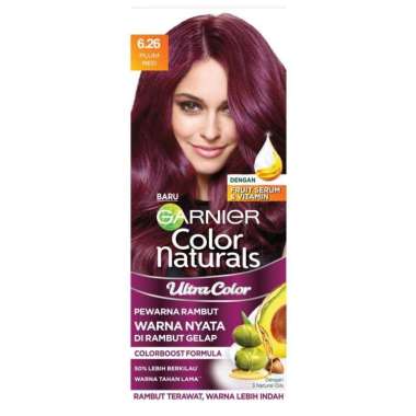 Garnier Color Naturals Pewarna Rambut 6.26 Plum Red