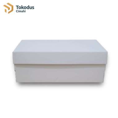 Kardus Box Sepatu 31 x 18 x 11cm Tutup Sambung (Bisa Custom) - Tokodus Putih