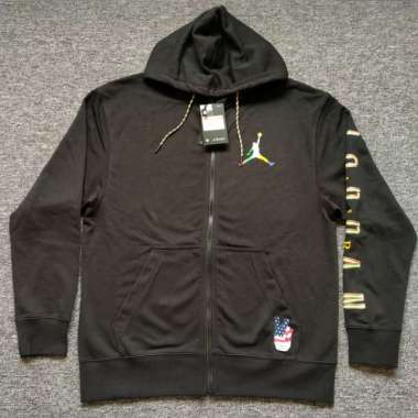 black jordan coat