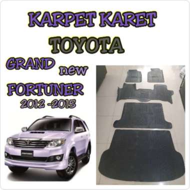 Karpet karet mobil toyota grand new fortuner 2012 - 2015