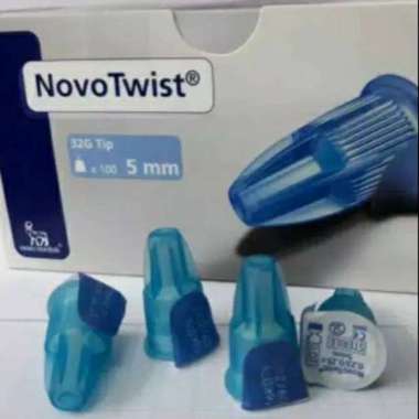 Original Eceran !!! NovoTwist Jarum insulin biru ST