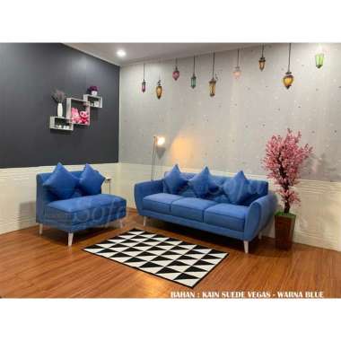 Sofa Ruang Tamu Modesty L Retro Mini Twin Standart 17 Warna Multicolor