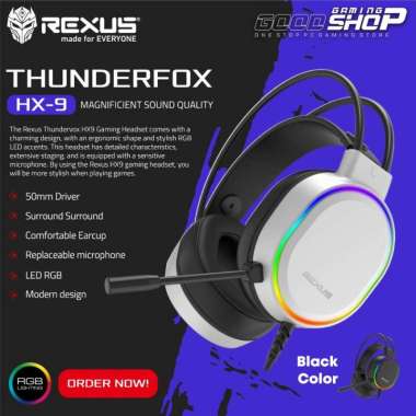 Rexus Thundervox HX9 - Gaming Headset Black