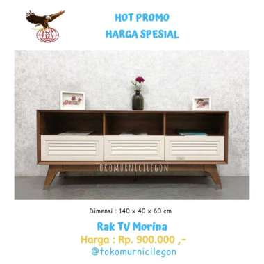 Rak Tv Morina ( Free Ongkir Cilegon Serang ) Coklat