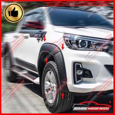 OVER FENDER - FENDER FLARE - TOYOTA HILUX ROCCO 2015-ON - ABS PLASTIC BLACK