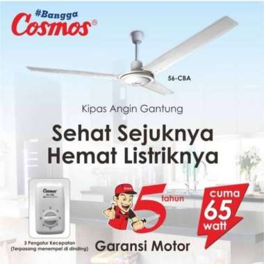 COSMOS Kipas Angin Baling Baling Ceiling Plafon Plapon 56 Inch 56 CBA