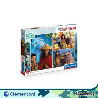 Clementoni Puzzle RAYA and THE LAST DRAGON 3X48pcs Disney