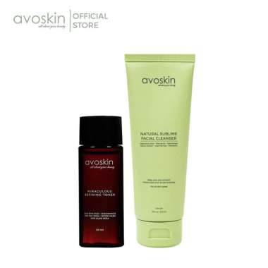 Avoskin Skin Barrier Savior Kit - Paket Perawatan Pencerah Wajah Kusam - Pelembab dan Penghalus Kuli