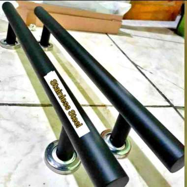 1 meter / 100 cm handle pintu tarikan pintu stainles hitam bulat