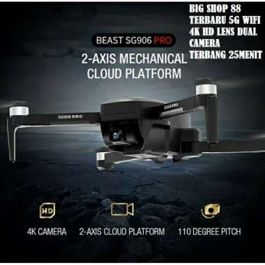 DRONE SG 906 GPS PRO 4K HD ULTRA HD FPV WIFI 2AXIS MEKANIKAL GIMBAL
