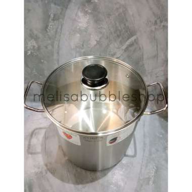 BIMA CHEFS STOCK POT 24 CM, 10.9L, SUS 304 BP1900124 PANCI TINGGI BP1900124+TutupKH