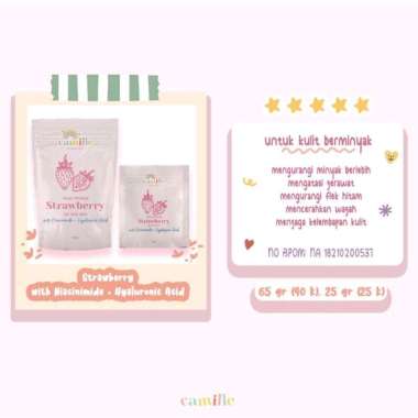 CAMILLE - Wash Off mask 65gr Strawberry