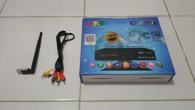 set top box dvb t2 tanaka STB tv digital. rca + dongle