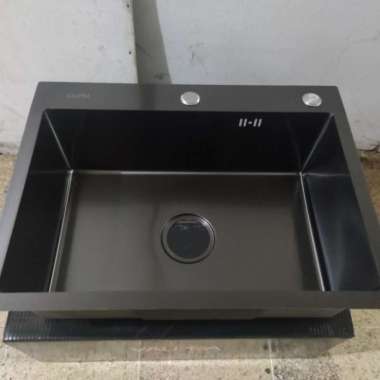 kitchen sink 6045 hitam bak cuci piring kotak dapur 100 % ORIGINAL Multicolor