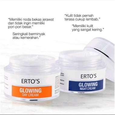 ertos glowing day cream n glowing night cream