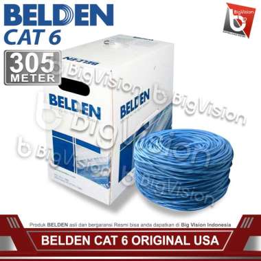 KABEL UTP LAN BELDEN CAT 6 1 ROLL BLUE
