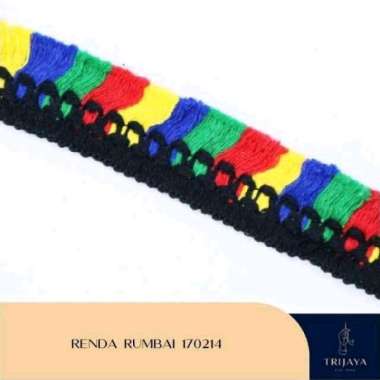 Trijaya Renda Rajut / Bordir / Rumbai Gombyok - 170214 Per Roll