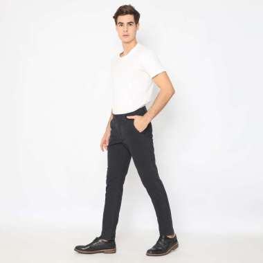 Platini Celana Chino Pria Panjang Dark Navy 5527 29