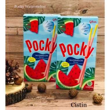 Promo Harga Glico Pocky Stick Watermelon Flavour 36 gr - Blibli