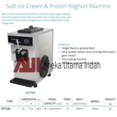 GEA CF7126 Soft Ice Cream Machine / Mesin Es Krim 1 (satu) Tuas/Rasa