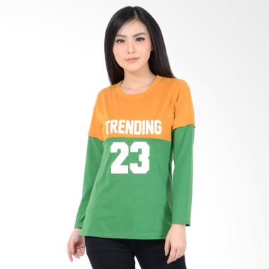 Jfashion Trending 23 Tumblr Tee Tangan Panjang T-shirt Wanita