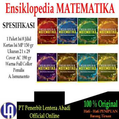 Ensiklopedia Matematika - 1 Pakaet isi 8 Jilid. warna