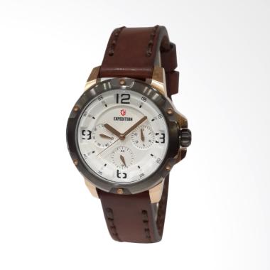Expedition 6698BFLGRSL Jam Tangan Wanita Brown/ Rose Gold