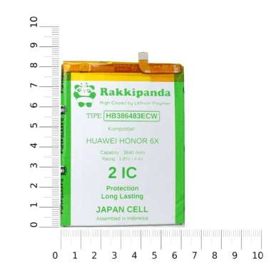RakkiPanda - Baterai HB386483ECW+ Huawei Honor 6X / Honor G9 Plus