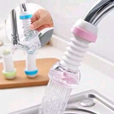 Penyambung Kran Air Wastafel Fleksible Pink