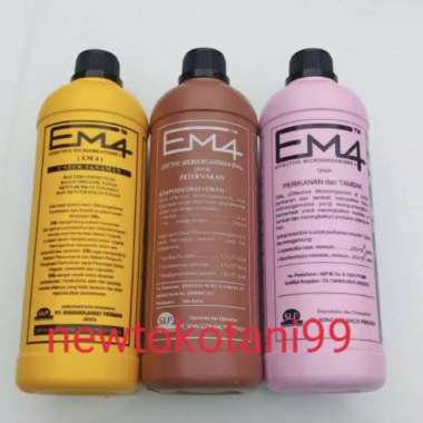 Em4 1 liter pertanian kuning , peternakan coklat , perikanan pink Merah Muda