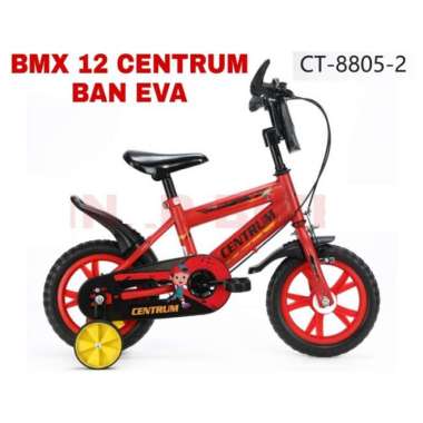 Sepeda Bmx Anak Laki Laki 12 Inch CENTRUM Ban EVA Usia 2-4 Tahun Red