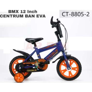 Sepeda Bmx Anak Laki Laki 12 Inch CENTRUM Ban EVA Usia 2-4 Tahun Blue