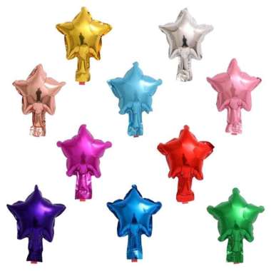 (1pc) Balon Foil Bintang 5”/10 cm Balon star Kecil balon buket isian balon bobo pvc Biru muda