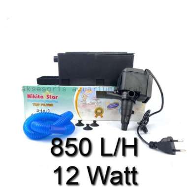 NIKITA STAR NS 333 Mesin Top Filter Box Kotak Aquarium Aquascape NS333