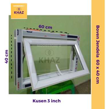 Jendela Lubang Angin / Boven Kaca / Jendela Kecil 60 x 40 cm / Boven