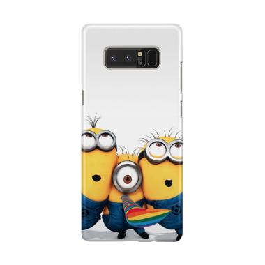 Indocustomcase Minion Trio Cover Hardcase Casing for Samsung Galaxy Note 8