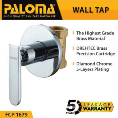 Stop Keran Valve Tanam Shower Mandi Tembok Kran Air PALOMA FCP 1679