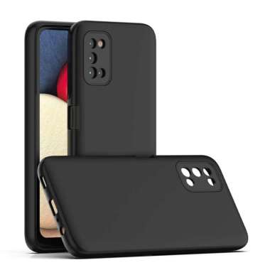 Samsung A03S Softcase Black Macaron Case