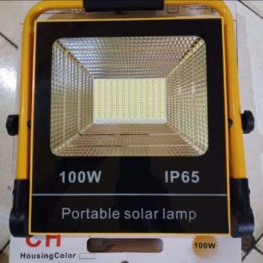 Lampu Sorot Tembak Led Portable Charge Emergency 100W 200W - 100 Watt - 100 Watt ORIGINAL 100 % Mult