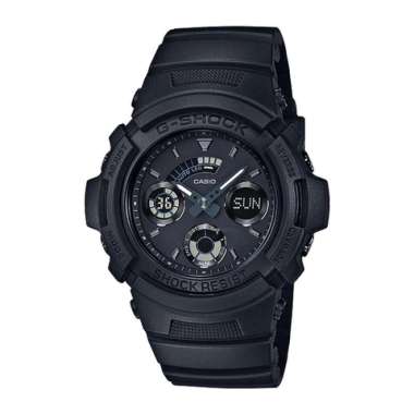 Casio G-Shock AW-591BB-1ADR - Jam Tangan Pria Analog-Digital dengan Kekuatan Shock Resistance dan Desain Hitam