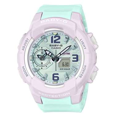 CASIO ORIGINAL - CASIO BABY-G BGA-230PC-6BDR - JAM TANGAN WANITA JAM WANITA - RUBBER BABYG BABY G CA