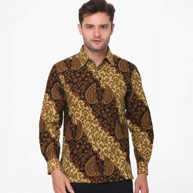 Anakara Batik Men Long Sleeve Razade Batik Pria - Brown