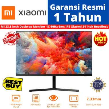 Mi 23.8 inch Desktop Monitor 1C 60Hz 6ms IPS Xiaomi 24 inch Bezelless