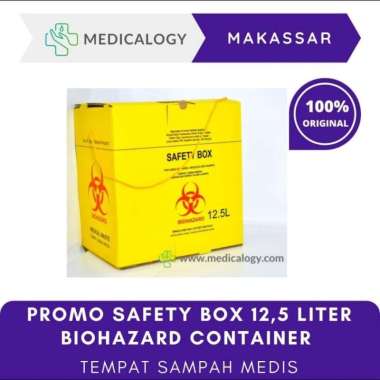 PROMO Safety Box 12,5 Liter Biohazard Container Tempat Sampah Medis