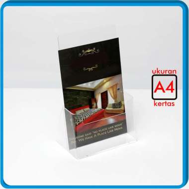 Rak Tempat Brosur Acrylic / Rak Brosur Akrilik Ukuran A4