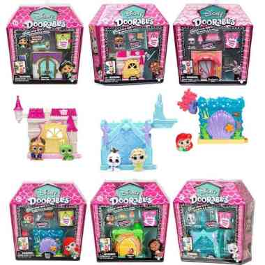 Disney Doorables Mix and Stack Mini Playsets Series with House and Figures Ariel's Secret Cove